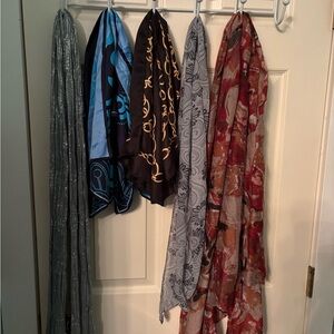 Women's Multi-Color Scarf Collection - Stylish Lightweight Wraps